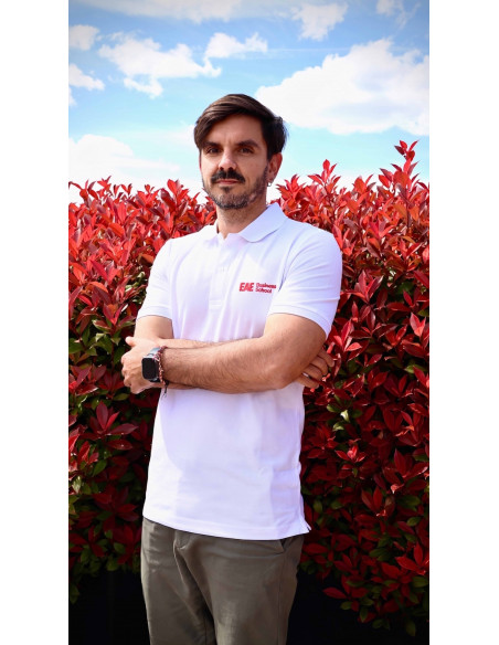 Polo EAE Unisex Blanco